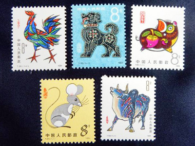 中国切手のコレクション