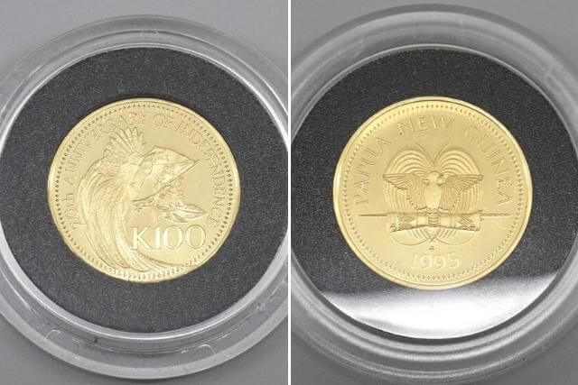 パプアニューギニア公式独立20周年記念金貨の高価買取について記念硬貨の種類と特徴を徹底解説