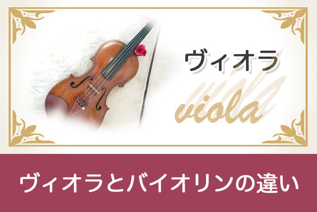 ヴィオラとバイオリンの違い