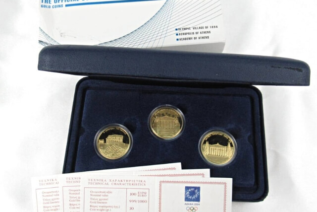 アテネ2004オリンピック競技大会公式記念プルーフ貨幣コインの種類と特徴や価値
