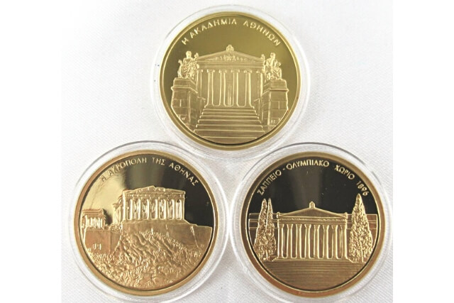 ギリシャ 銀貨 1オンス超 アテネオリンピック １枚
