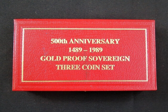 ソブリン金貨500周年記念プルーフ貨幣3種セットの種類や特徴