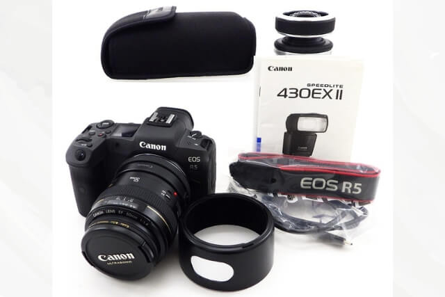 【カメラ】キヤノン EOS R5 デジタル一眼レフカメラ レンズキット EF 50mm 1:1.4 を買取いたしました