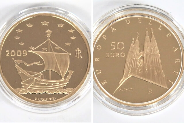 EUROPA DELLE ARTI【2009年ヨーロッパの芸術】イタリア50ユーロ金貨の特徴と市場価値