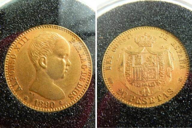 【スペイン】アルフォンソ13世20ペセタ金貨（1890年銘）の特徴や市場価値を解説