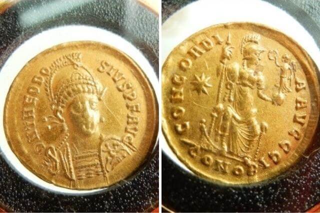 【古代ローマ帝国の分裂】テオドシウス1世/アルカディウス/ホノリウスの金貨セットの市場価値を解説