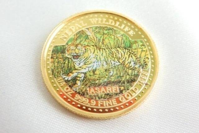 アサルフィ金貨ネパール王国の野生生物の金貨4種セット年の