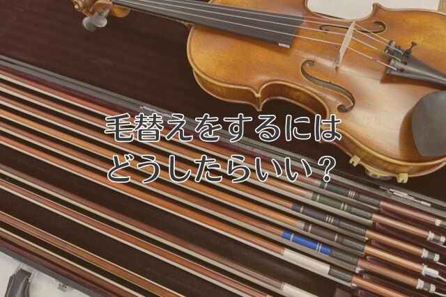 バイオリンの弓は「毛替え」が必要？タイミング、方法などを解説