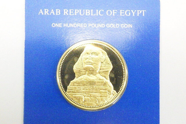 【エジプト】スフィンクス100ポンド金貨（1990年銘）の特徴と古銭買取における価値を解説