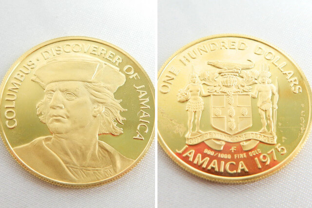 【古銭買取】「コロンブス ジャマイカ発見者100ドルプルーフ金貨」（1975年銘）の特徴と市場価値を解説
