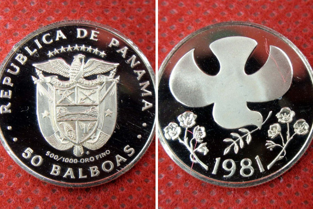 パナマ金貨が今アツい？1981年「平和の鳩」50バルボア金貨を高く売るためのコツと金貨の特徴について解説
