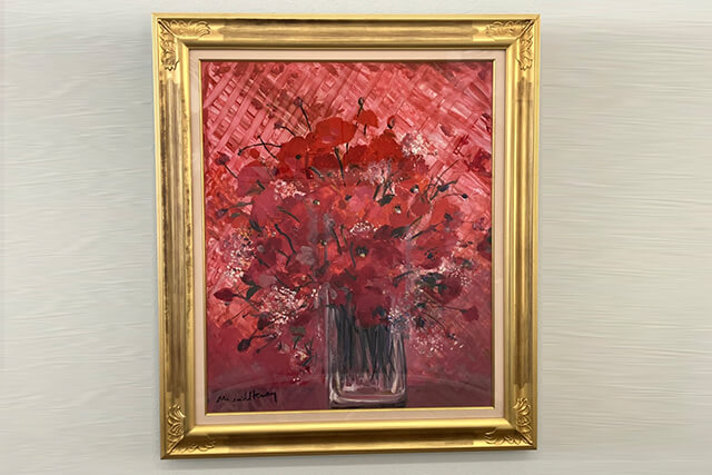 ミッシェル・アンリ「花瓶の赤いコクリコ」の買取価格