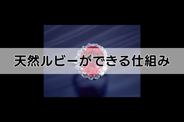 天然ルビーができる仕組み