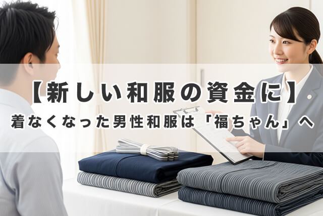 【新しい和服の資金に】着なくなった男性和服は「福ちゃん」へ