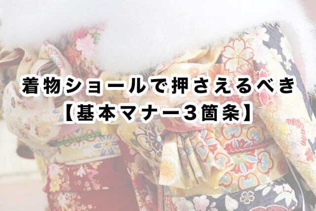 着物用ショールとは