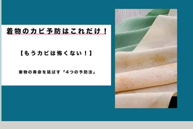 着物のカビ予防はこれだけ!【もうカビは怖くない!】着物の寿命を延ばす「4つの予防法」