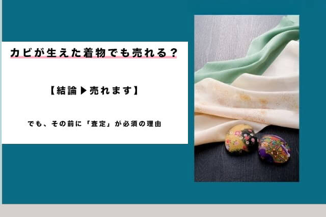 カビが生えた着物でも売れる?【結論▶売れます】でも、その前「査定」が必須の理由