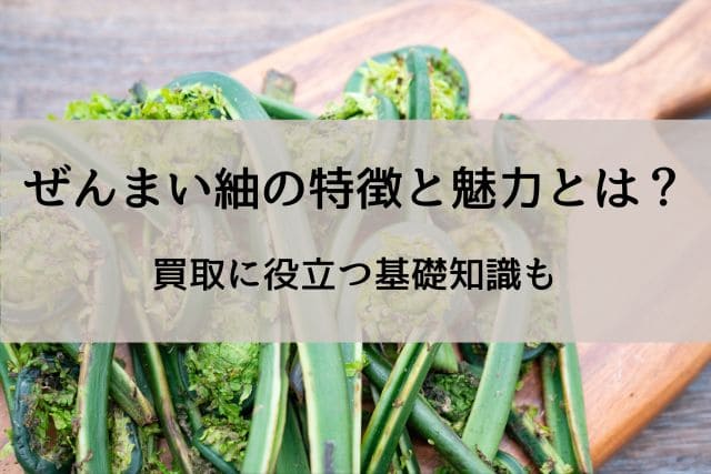 ぜんまい紬の特徴と魅力とは？買取に役立つ基礎知識も