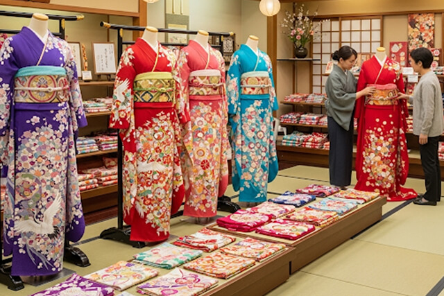 高く評価される傾向にあるえり善の着物