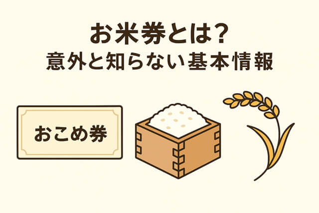 お米券とは?意外と知らない基本情報