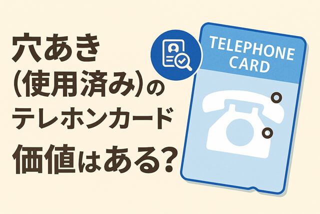 穴あき(使用済み)のテレホンカードに価値はある?