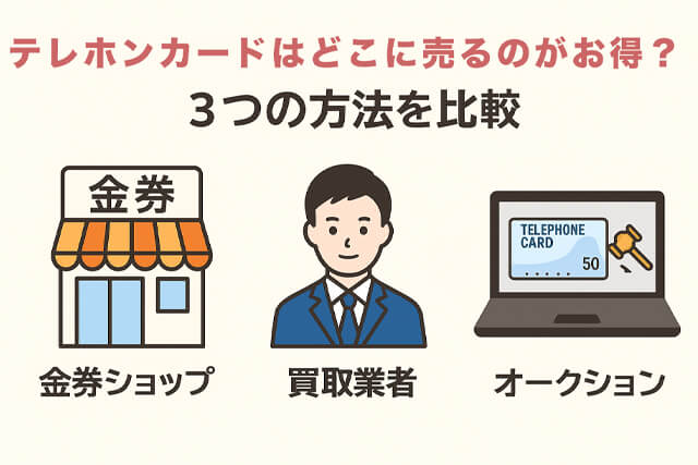 テレホンカードはどこで売るのがお得?3つの方法を比較