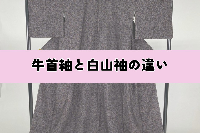 牛首紬と白山袖の違い