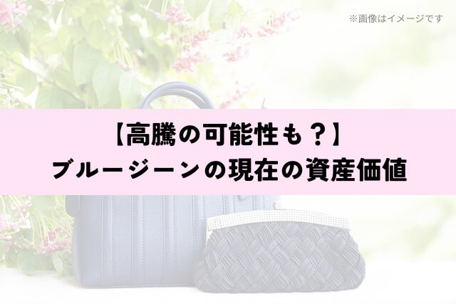 【高騰の可能性も？】ブルージーンの現在の資産価値