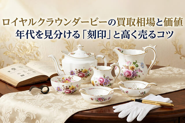 ロイヤルクラウンダービーの買取相場と価値｜年代を見分ける「刻印」と高く売るコツ