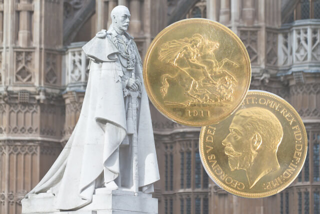 ジョージ5世5ポンド金貨（1911年銘）の特徴や価値について解説