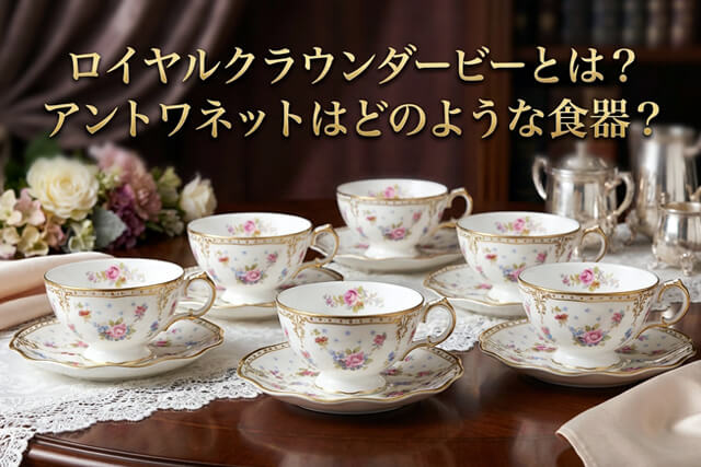 ロイヤルクラウンダービーとは？アントワネットはどのような食器？