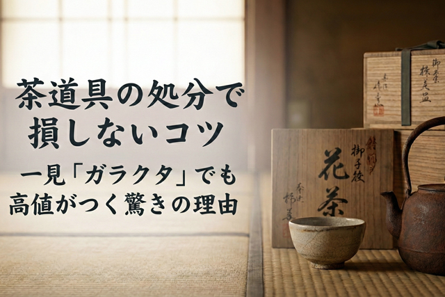 茶道具の処分で損しないコツ｜一見「ガラクタ」でも高値がつく驚きの理由