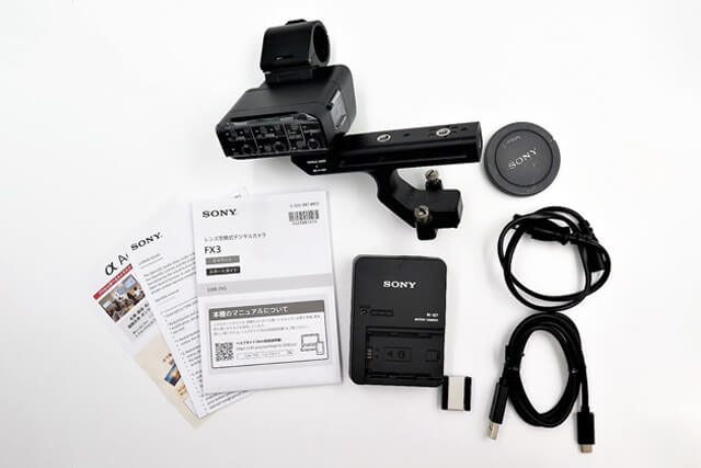 福ちゃんのカメラ買取実績一例：sony cinemaline fx3の付属品