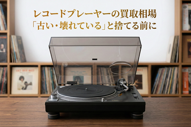 レコードプレーヤーの買取相場｜「古い・壊れている」と捨てる前に
