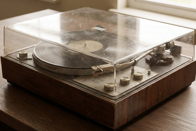 劣化や傷があるレコードプレーヤー｜買取査定対象の状態例