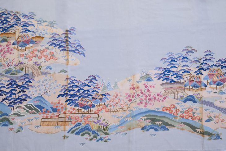 伝統的な自然の風景柄