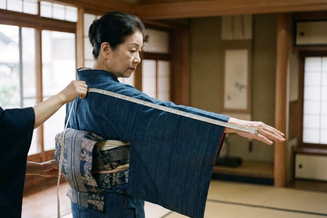 着物の裄丈とは?正しい測り方・適正サイズ・短いときの直し方