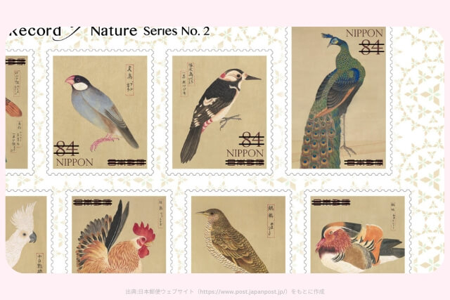 自然の記録シリーズ 第2集84円切手（10種）