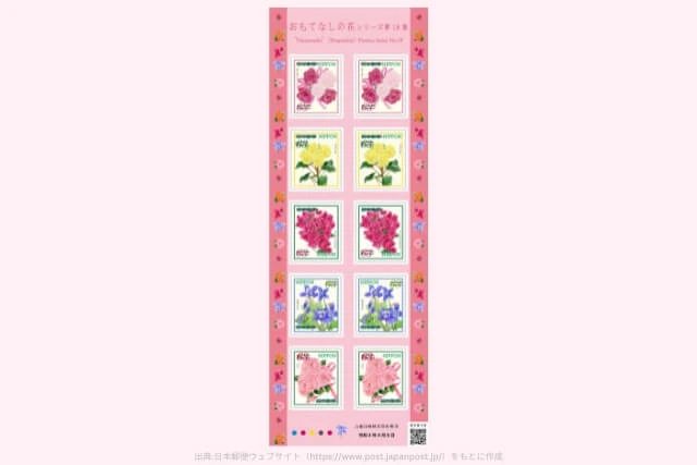おもてなしの花シリーズ第18集 63円（5種）切手の画像