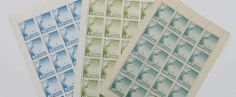 航空切手の画像