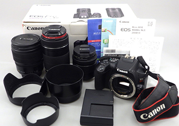 Canon EOS KISS X10 ZOOM LENS EF-S 18-55mm 55-250mm 15-85mm