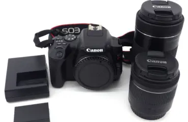※通電確認済み 現状品 EOS KISS X10 本体 ZOOM LENS EF-S 18-55mm＋55-250mm 