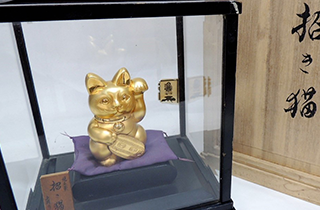 K24 光則作 招き猫像