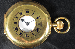 K18 手巻き 懐中時計