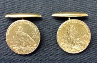 K18 インディアン ヘッド カフス