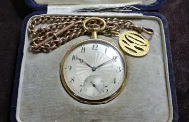 K18 DEPOSE G.D アンティーク懐中時計