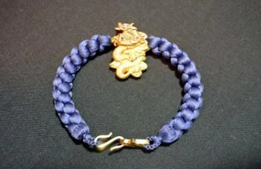 K18 羽織紐 男性用 龍 和装小物