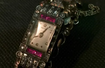 18K スイス製NACAR アンティーク 手巻き時計 18A 刻印