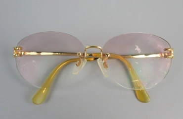 K18 GOT 眼鏡 ツーポイント 度入り