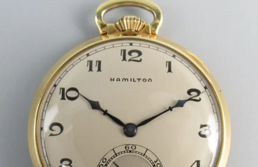 14K ハミルトン 懐中時計
